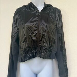 Zella cropped Black Women's Hooded Jacket size m